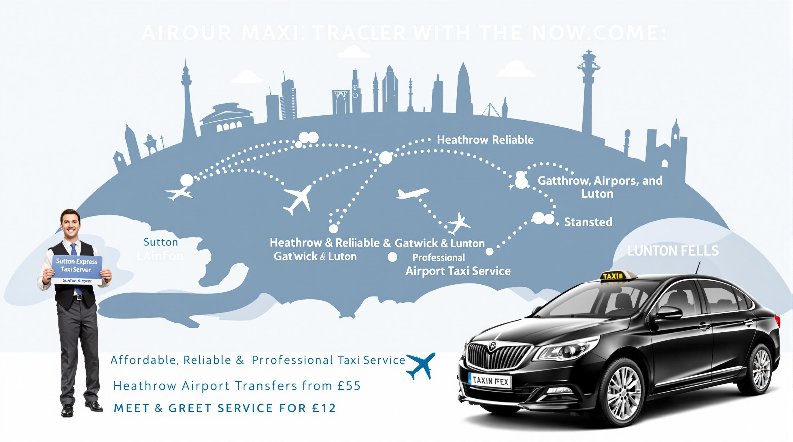 Reliable taxi to and from Gatwick Airport