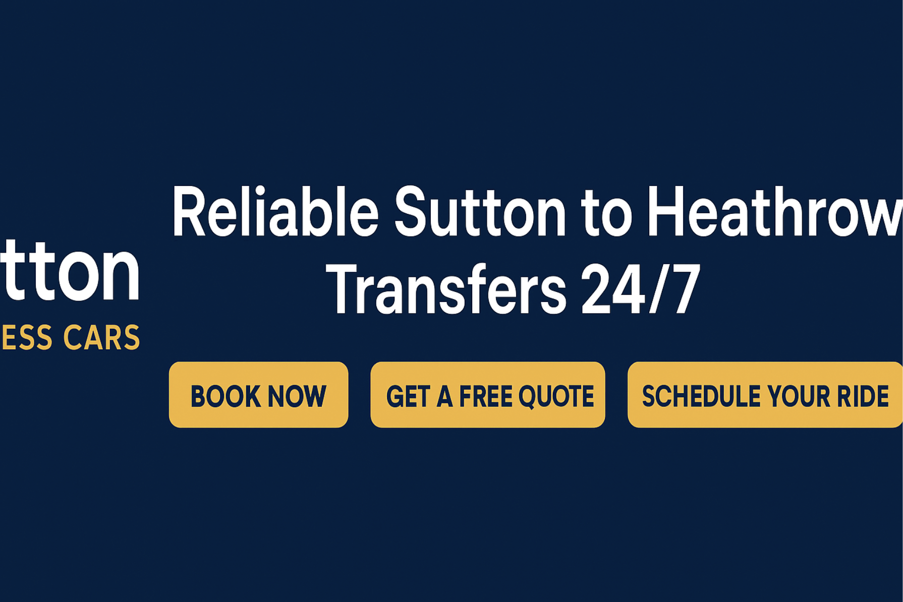 Sutton Airport Transfers from Heathrow Terminals